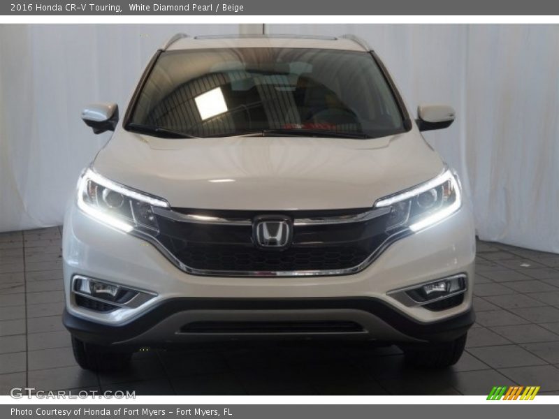 White Diamond Pearl / Beige 2016 Honda CR-V Touring
