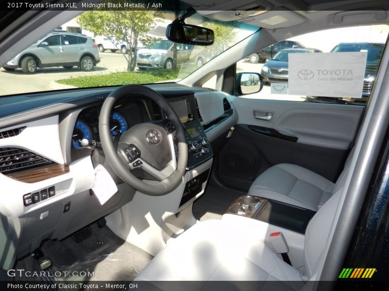  2017 Sienna XLE Ash Interior