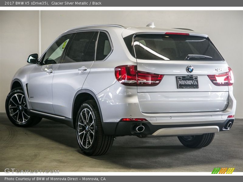 Glacier Silver Metallic / Black 2017 BMW X5 sDrive35i
