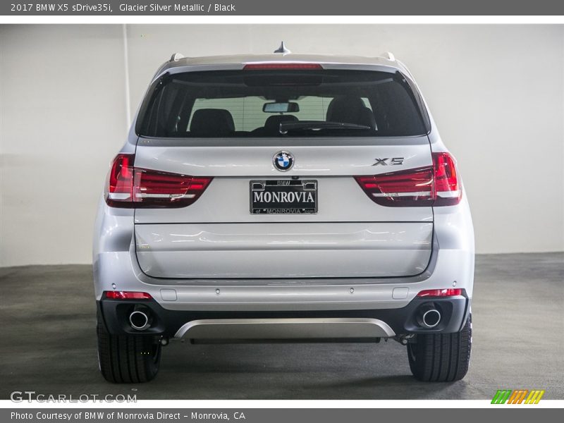 Glacier Silver Metallic / Black 2017 BMW X5 sDrive35i