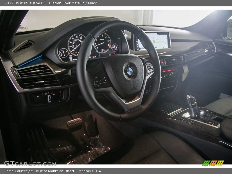 Glacier Silver Metallic / Black 2017 BMW X5 sDrive35i