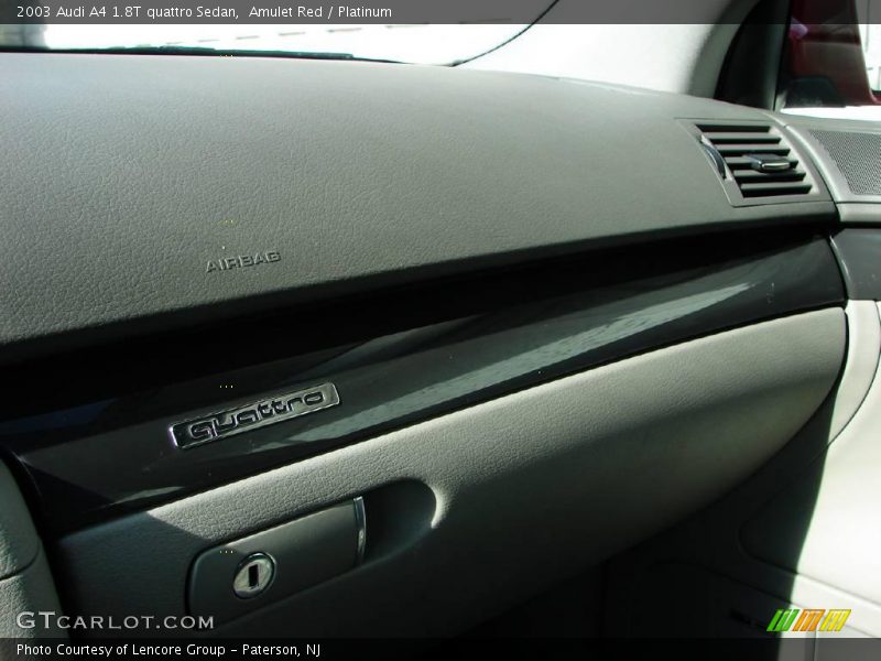 Amulet Red / Platinum 2003 Audi A4 1.8T quattro Sedan