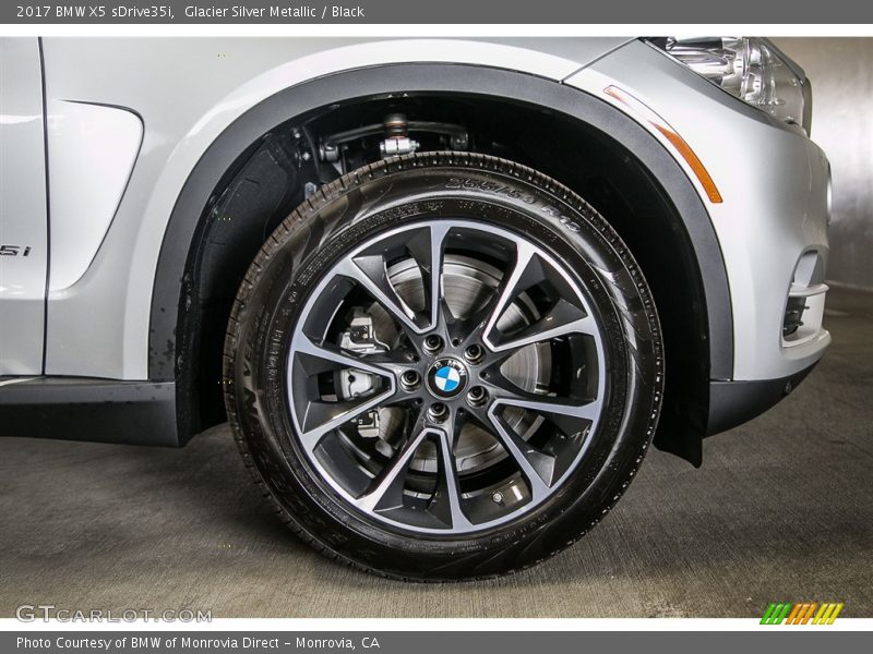Glacier Silver Metallic / Black 2017 BMW X5 sDrive35i