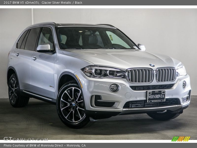 Glacier Silver Metallic / Black 2017 BMW X5 sDrive35i