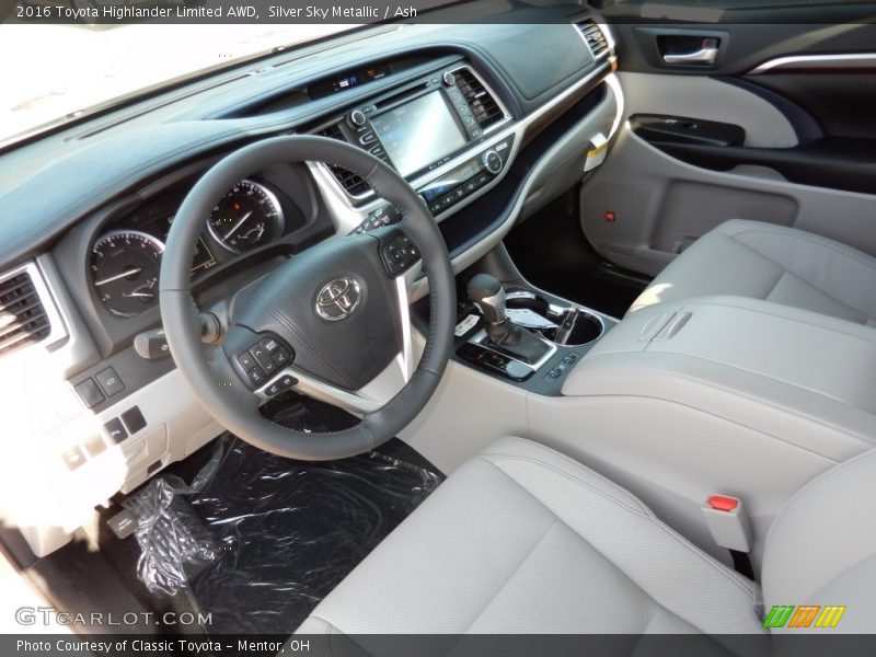 Silver Sky Metallic / Ash 2016 Toyota Highlander Limited AWD