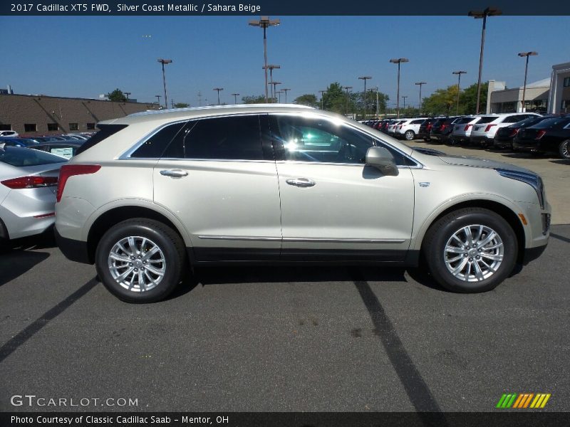 Silver Coast Metallic / Sahara Beige 2017 Cadillac XT5 FWD