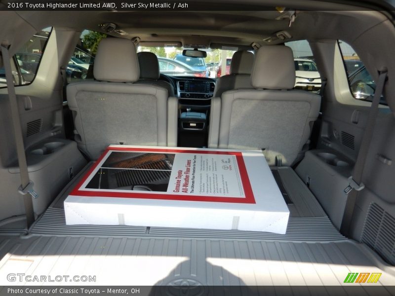 Silver Sky Metallic / Ash 2016 Toyota Highlander Limited AWD