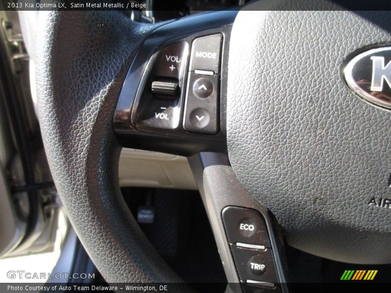 Satin Metal Metallic / Beige 2013 Kia Optima LX