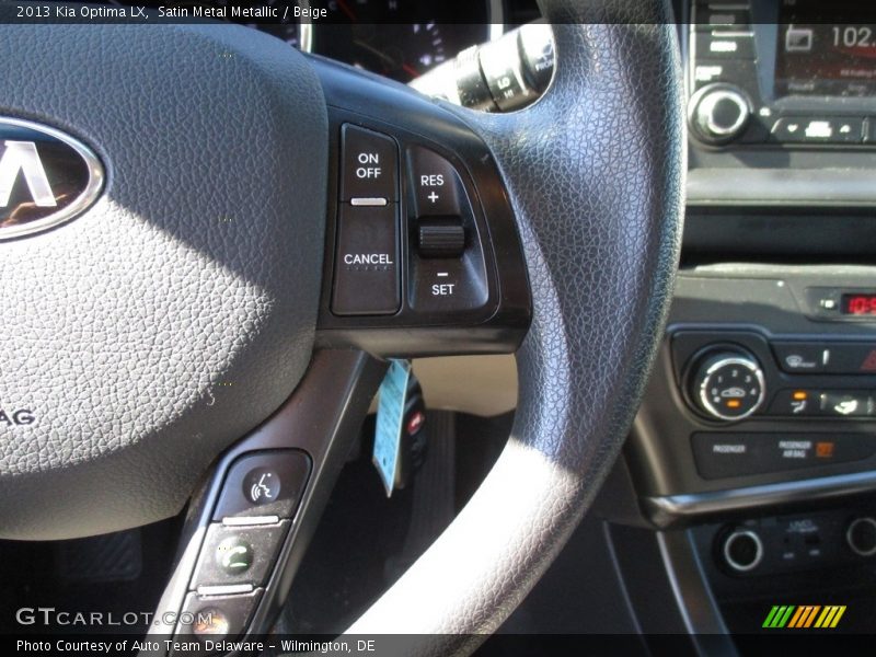 Satin Metal Metallic / Beige 2013 Kia Optima LX