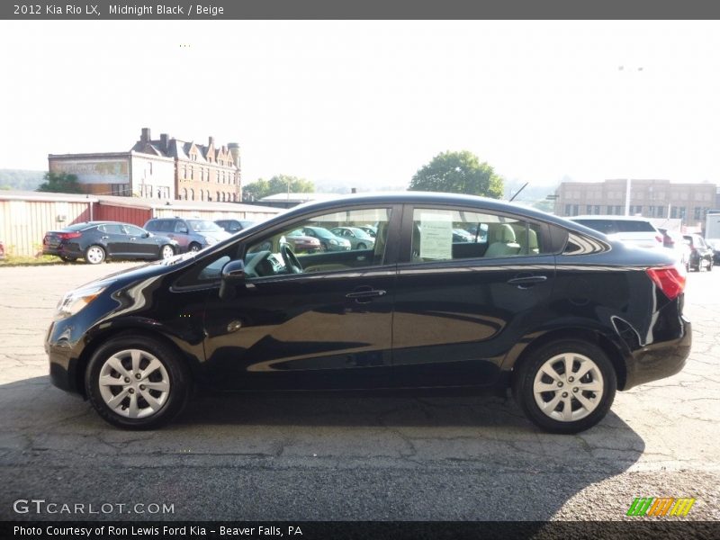 Midnight Black / Beige 2012 Kia Rio LX