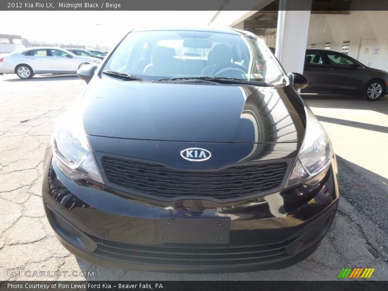Midnight Black / Beige 2012 Kia Rio LX