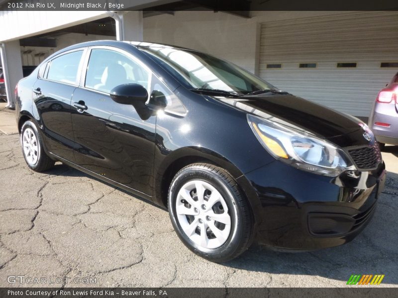 Midnight Black / Beige 2012 Kia Rio LX