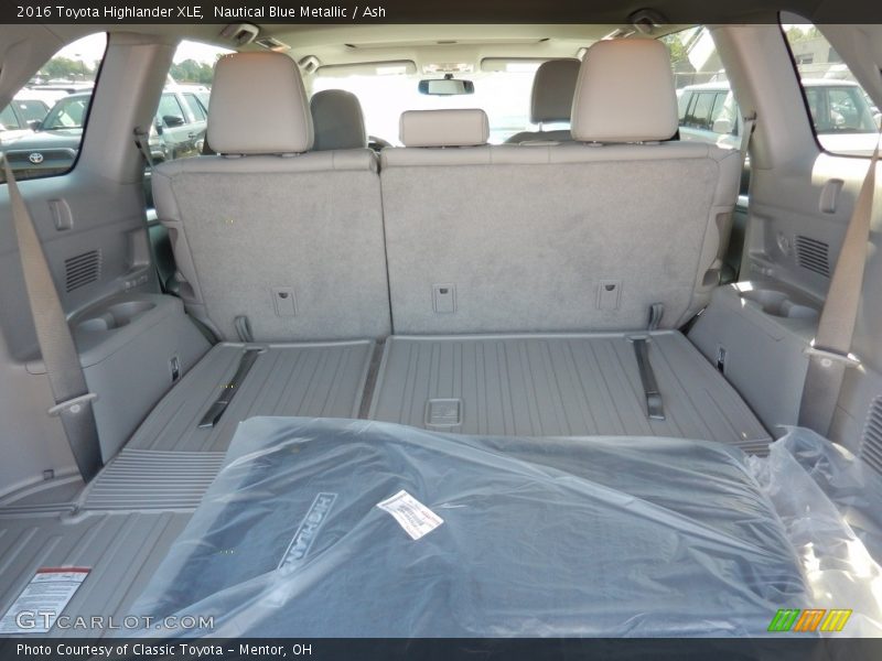 Nautical Blue Metallic / Ash 2016 Toyota Highlander XLE