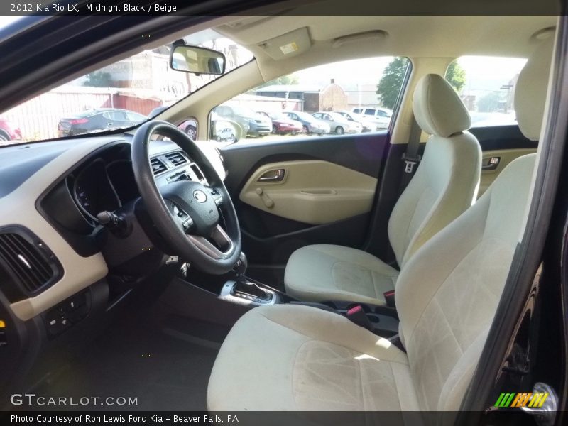 Midnight Black / Beige 2012 Kia Rio LX