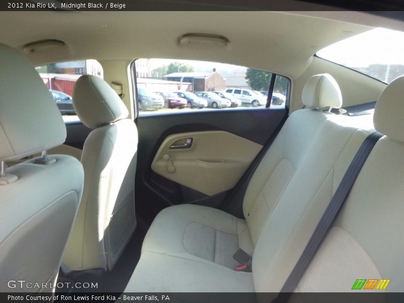Midnight Black / Beige 2012 Kia Rio LX