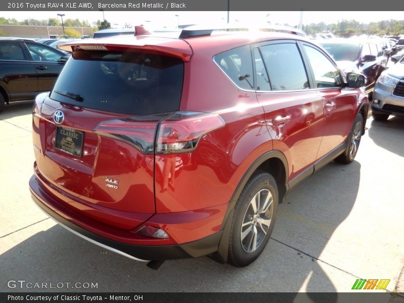 Barcelona Red Metallic / Black 2016 Toyota RAV4 XLE AWD