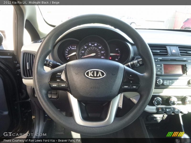 Midnight Black / Beige 2012 Kia Rio LX