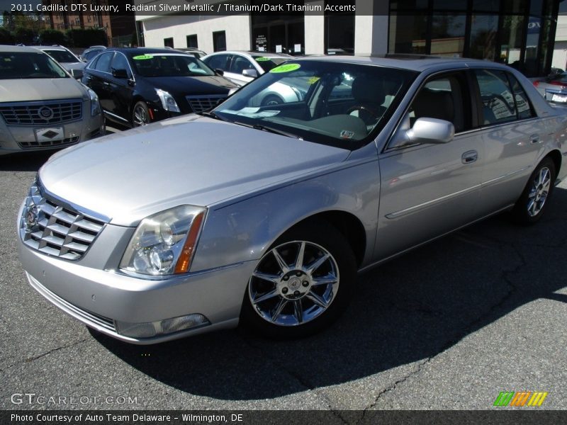 Radiant Silver Metallic / Titanium/Dark Titanium Accents 2011 Cadillac DTS Luxury