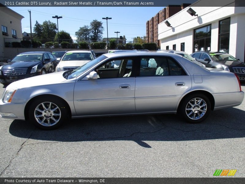 Radiant Silver Metallic / Titanium/Dark Titanium Accents 2011 Cadillac DTS Luxury