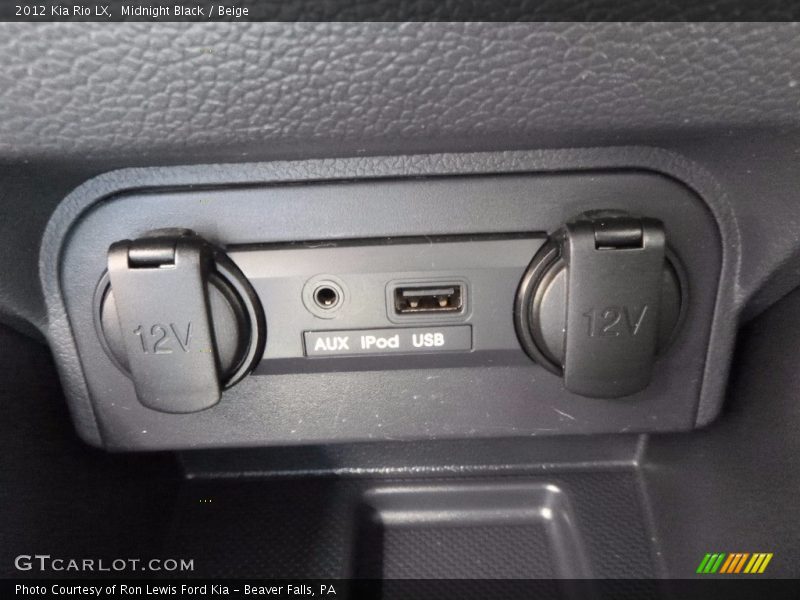Midnight Black / Beige 2012 Kia Rio LX