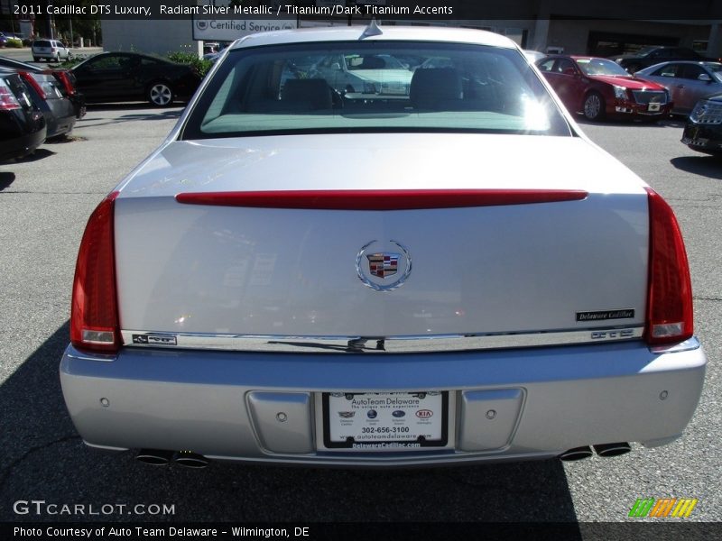 Radiant Silver Metallic / Titanium/Dark Titanium Accents 2011 Cadillac DTS Luxury