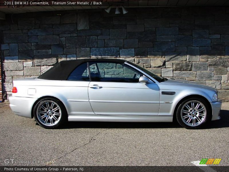 Titanium Silver Metallic / Black 2001 BMW M3 Convertible