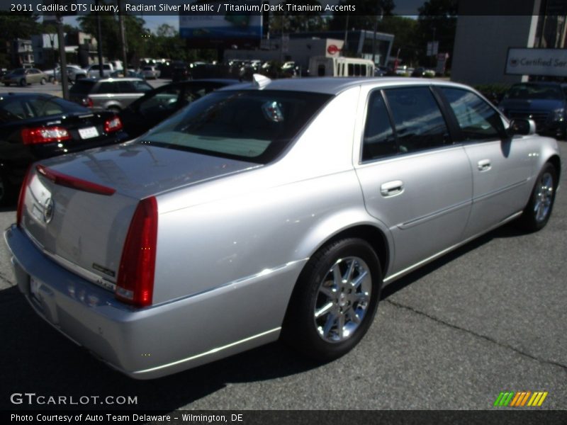 Radiant Silver Metallic / Titanium/Dark Titanium Accents 2011 Cadillac DTS Luxury