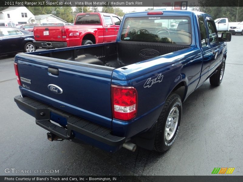 Vista Blue Metallic / Medium Dark Flint 2011 Ford Ranger XLT SuperCab 4x4