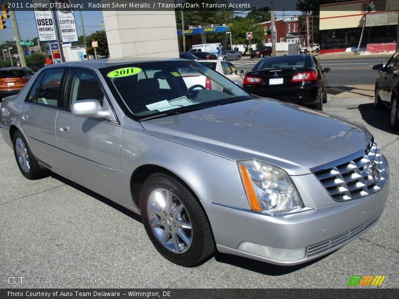 Radiant Silver Metallic / Titanium/Dark Titanium Accents 2011 Cadillac DTS Luxury