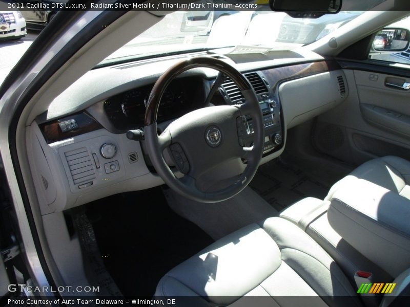 Radiant Silver Metallic / Titanium/Dark Titanium Accents 2011 Cadillac DTS Luxury