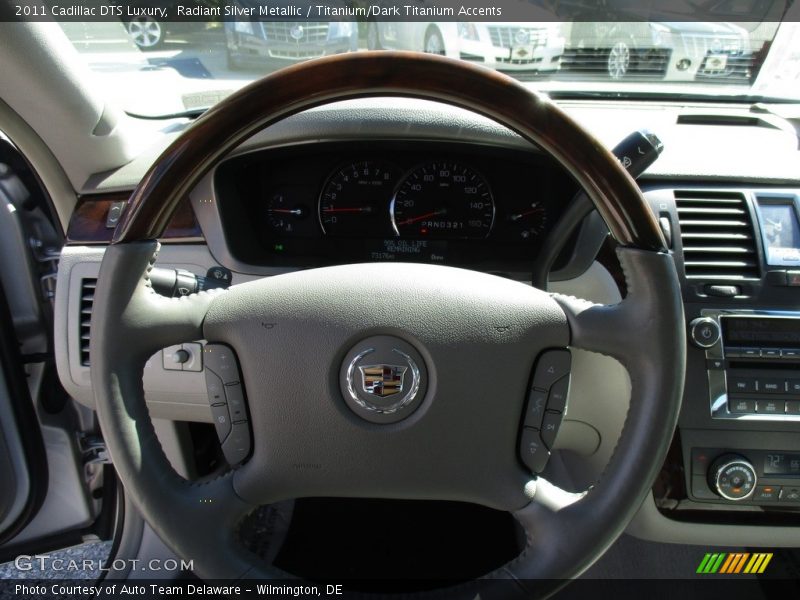 Radiant Silver Metallic / Titanium/Dark Titanium Accents 2011 Cadillac DTS Luxury