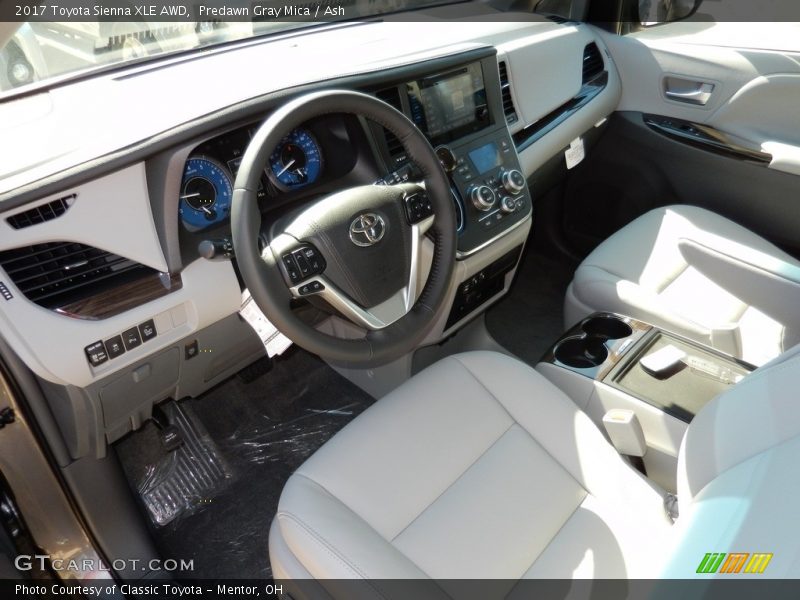 Predawn Gray Mica / Ash 2017 Toyota Sienna XLE AWD