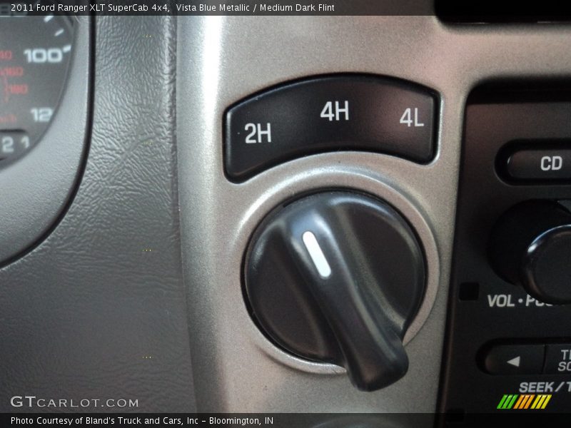 Vista Blue Metallic / Medium Dark Flint 2011 Ford Ranger XLT SuperCab 4x4