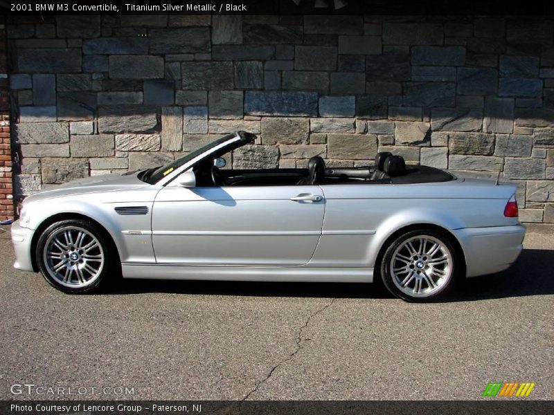 Titanium Silver Metallic / Black 2001 BMW M3 Convertible