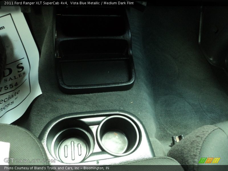 Vista Blue Metallic / Medium Dark Flint 2011 Ford Ranger XLT SuperCab 4x4