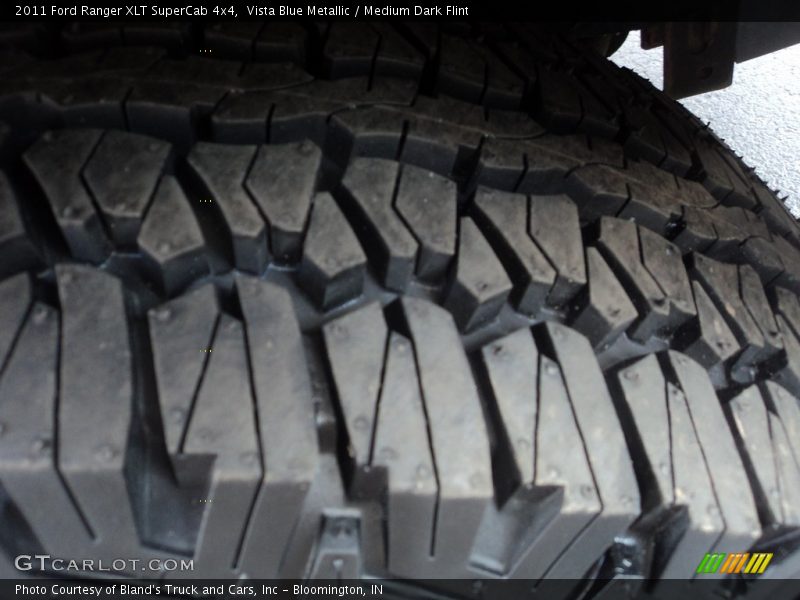 Vista Blue Metallic / Medium Dark Flint 2011 Ford Ranger XLT SuperCab 4x4