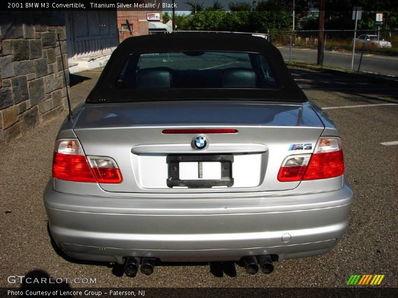 Titanium Silver Metallic / Black 2001 BMW M3 Convertible