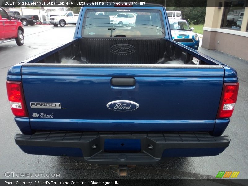 Vista Blue Metallic / Medium Dark Flint 2011 Ford Ranger XLT SuperCab 4x4