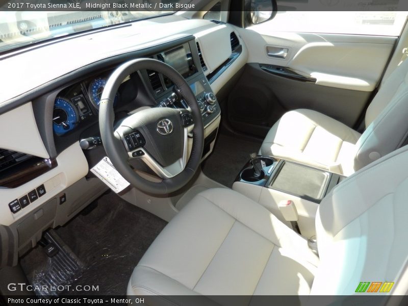 Midnight Black Metallic / Dark Bisque 2017 Toyota Sienna XLE