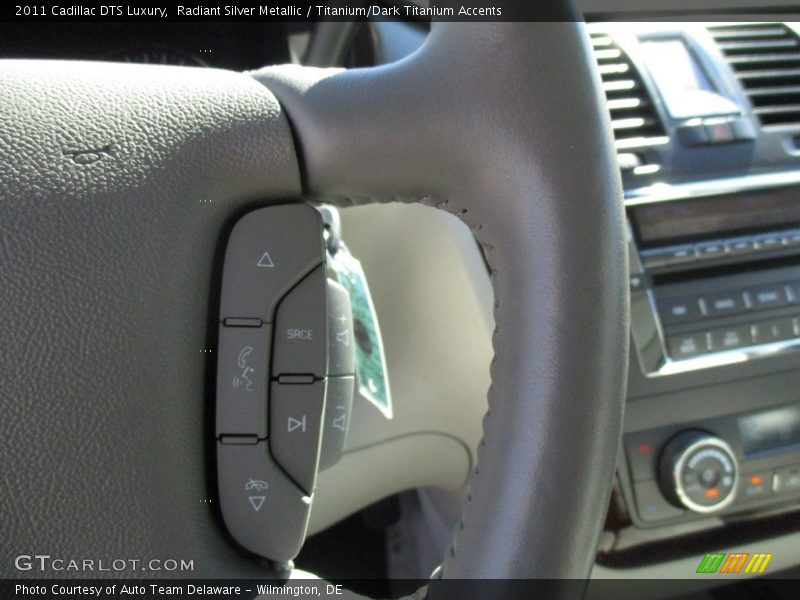 Radiant Silver Metallic / Titanium/Dark Titanium Accents 2011 Cadillac DTS Luxury
