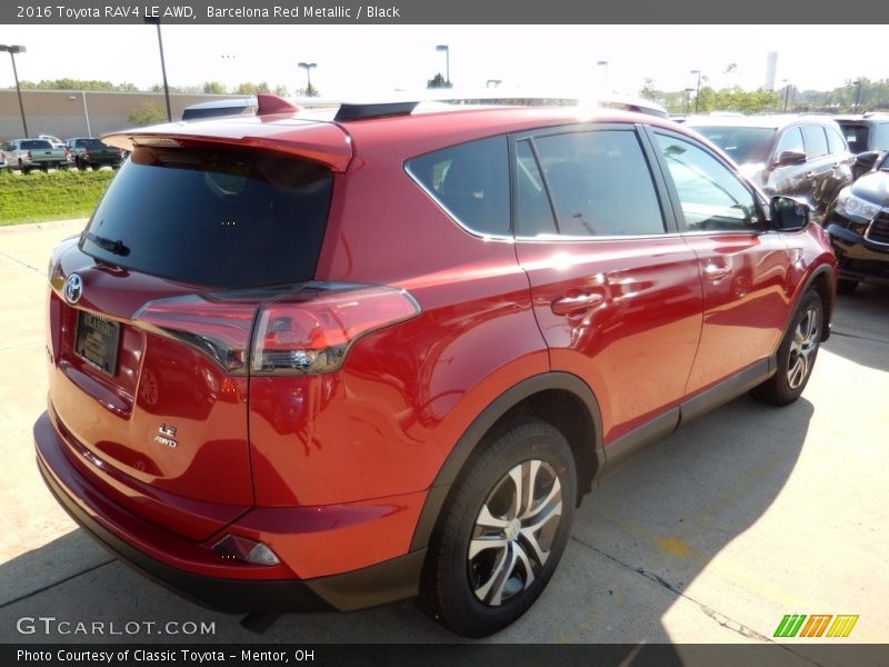 Barcelona Red Metallic / Black 2016 Toyota RAV4 LE AWD