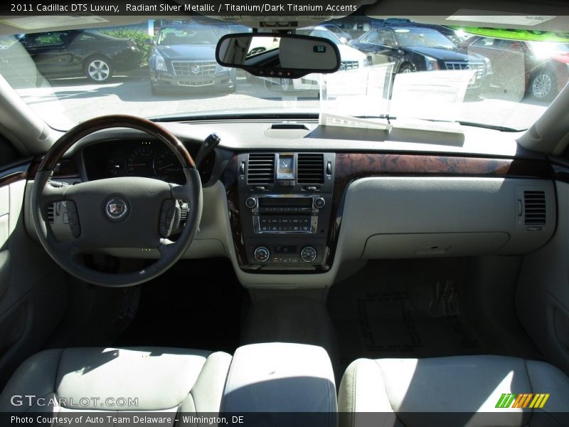 Radiant Silver Metallic / Titanium/Dark Titanium Accents 2011 Cadillac DTS Luxury