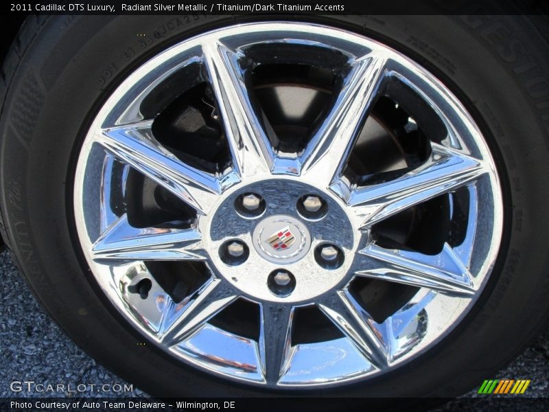 Radiant Silver Metallic / Titanium/Dark Titanium Accents 2011 Cadillac DTS Luxury