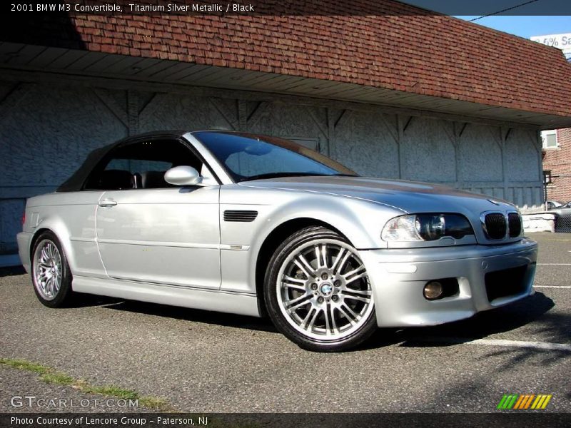Titanium Silver Metallic / Black 2001 BMW M3 Convertible