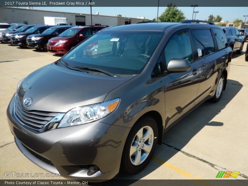 Predawn Gray Mica / Ash 2017 Toyota Sienna LE