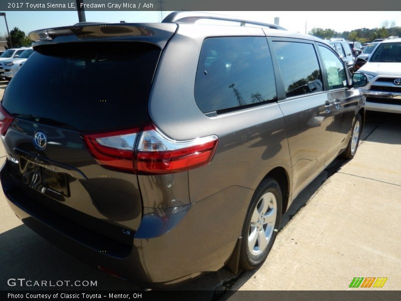 Predawn Gray Mica / Ash 2017 Toyota Sienna LE