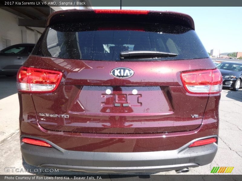 Sangria / Black 2017 Kia Sorento LX V6 AWD