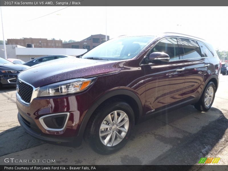 Sangria / Black 2017 Kia Sorento LX V6 AWD