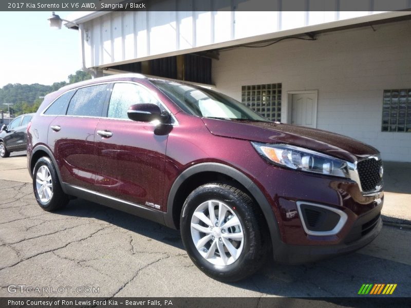 Sangria / Black 2017 Kia Sorento LX V6 AWD