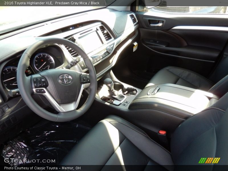 Predawn Gray Mica / Black 2016 Toyota Highlander XLE
